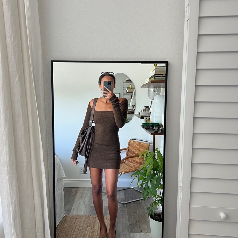Cut Out Knitted Mini Dress